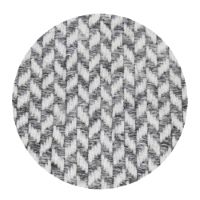Plaid cachemire et laine petits chevrons Gris Souris - Plaid Confort - 130 x 230 cm
