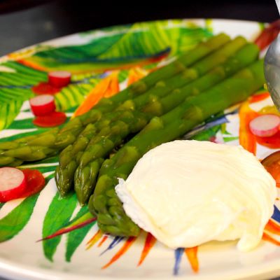 Recette Aoli dasperges vertes et uf poch