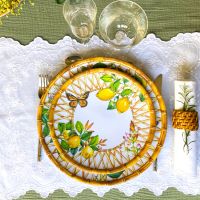 Grande Assiette plate en mélamine - Ø 28 cm - Capri