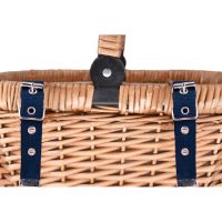 Bicycle Basket "Chantilly" - Blue - For picnics or shopping