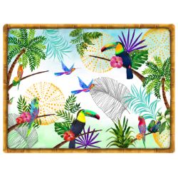 Placemat (40 x 30 cm) set of 6 - Toucans of Rio theme