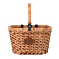 Cestino isotermico da bici "Chantilly" Blu di vimini