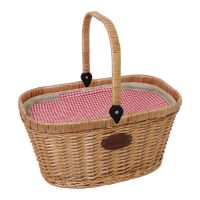 Cesta isoterma y vacía “Chantilly" Vichy rojo y blanco