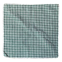 2 napperons en coton - Vichy Vert - 30 x 30 cm