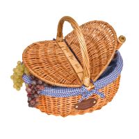 Wicker picnic basket "Campagne" - blue