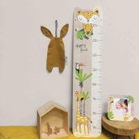 Cadre-Photo avec magnet en bois "Gigi la girafe" pour la chambre de bébé - Cadeau bébé / enfant
