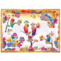 Large tray with handles in melamine - 50 cm - Parrots of Bahia