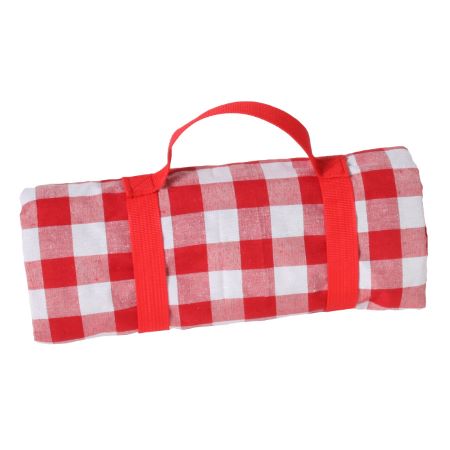 Rood Picknickkleed met waterdichte onderkant (140 x 140 cm)