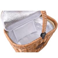 Cestino isotermico in vimini "Chantilly" blu