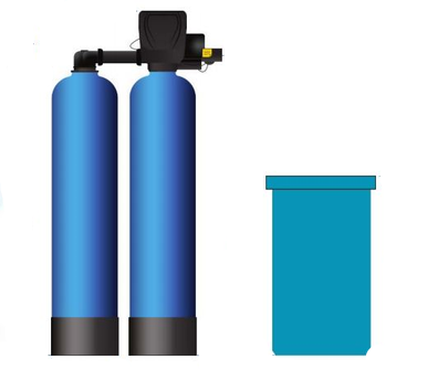 Duplex Commercial Water Softener WS1.5TT 350-litre (1.5 inch) Flow 13.5 m3/HR Capacity 58 m3m