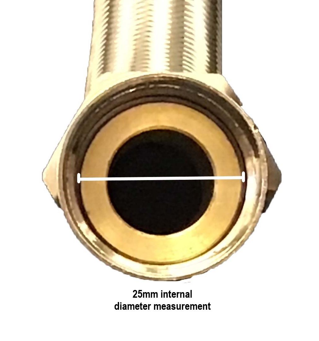 22mm Stainless Steel hoses 800mm long GMAutoflow