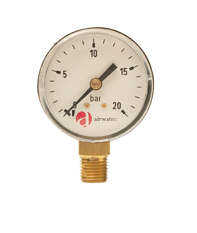 Cintropur Replacement Pressure Gauge 0-20 Bar - NW50/62 & NW75