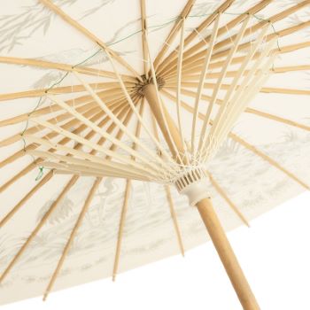 Chinese Paper and Bamboo Parasol - Cranes