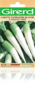 Carotte Fourragère Blanche à collet vert sachet géant 15 g