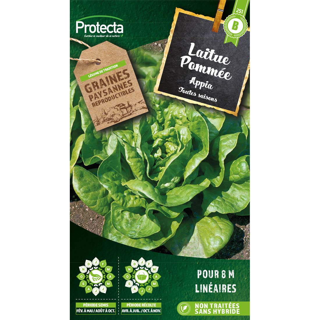 Laitue pommée Appia sachet 3g