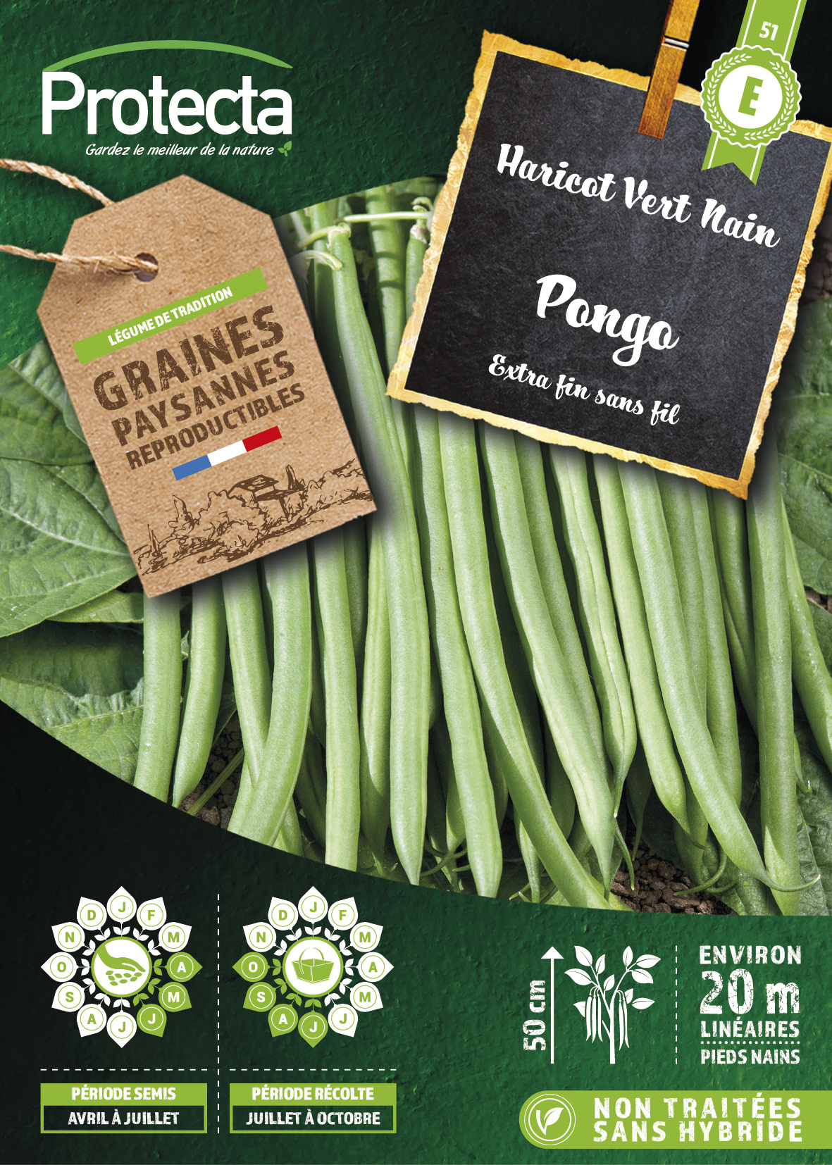 Haricot nain mangetout extra-fin Pongo Boîte 125g