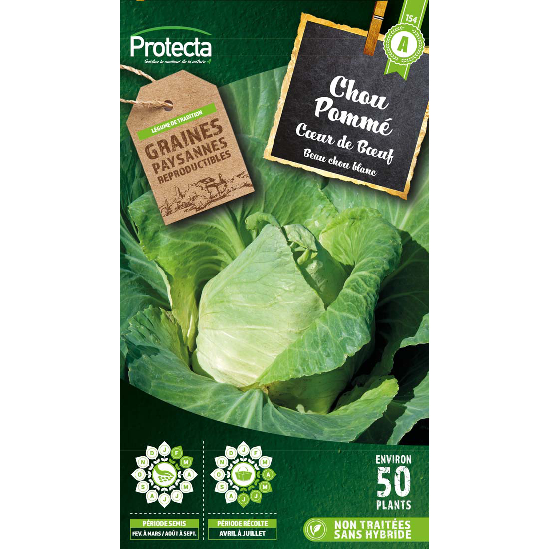 Chou Cabus Coeur de Boeuf  sachet 3 g