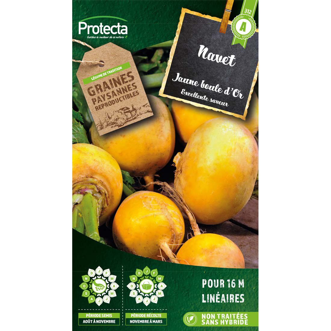 Navet jaune boule d'or sachet 5g