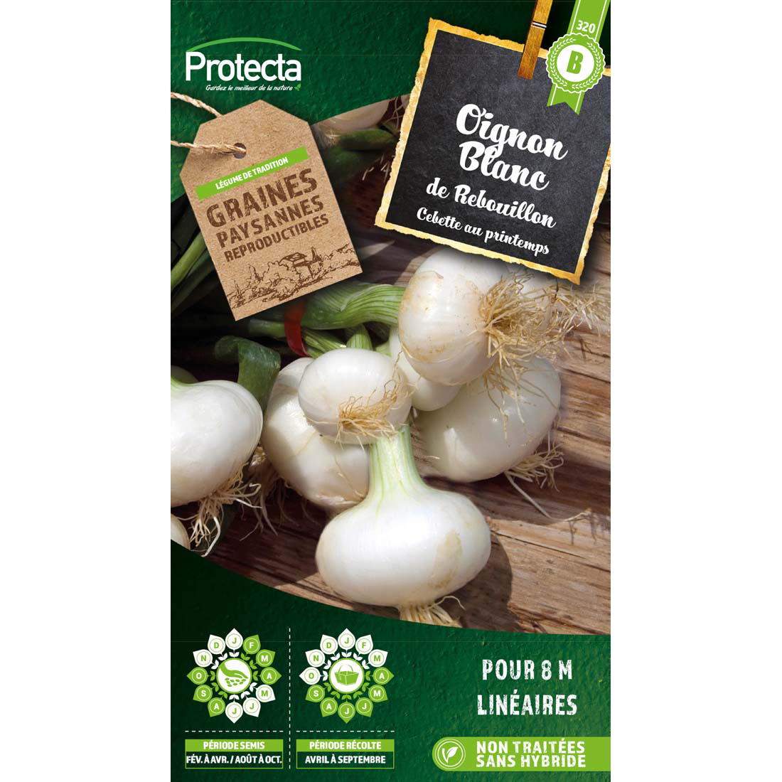 Oignon blanc de Rebouillon sachet 4g