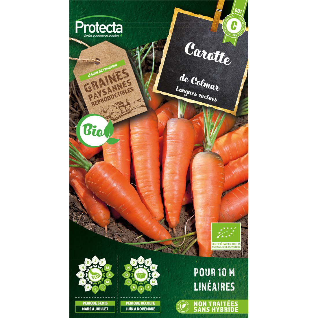 Carotte de Colmar à coeur Rouge BIO sachet 4 g