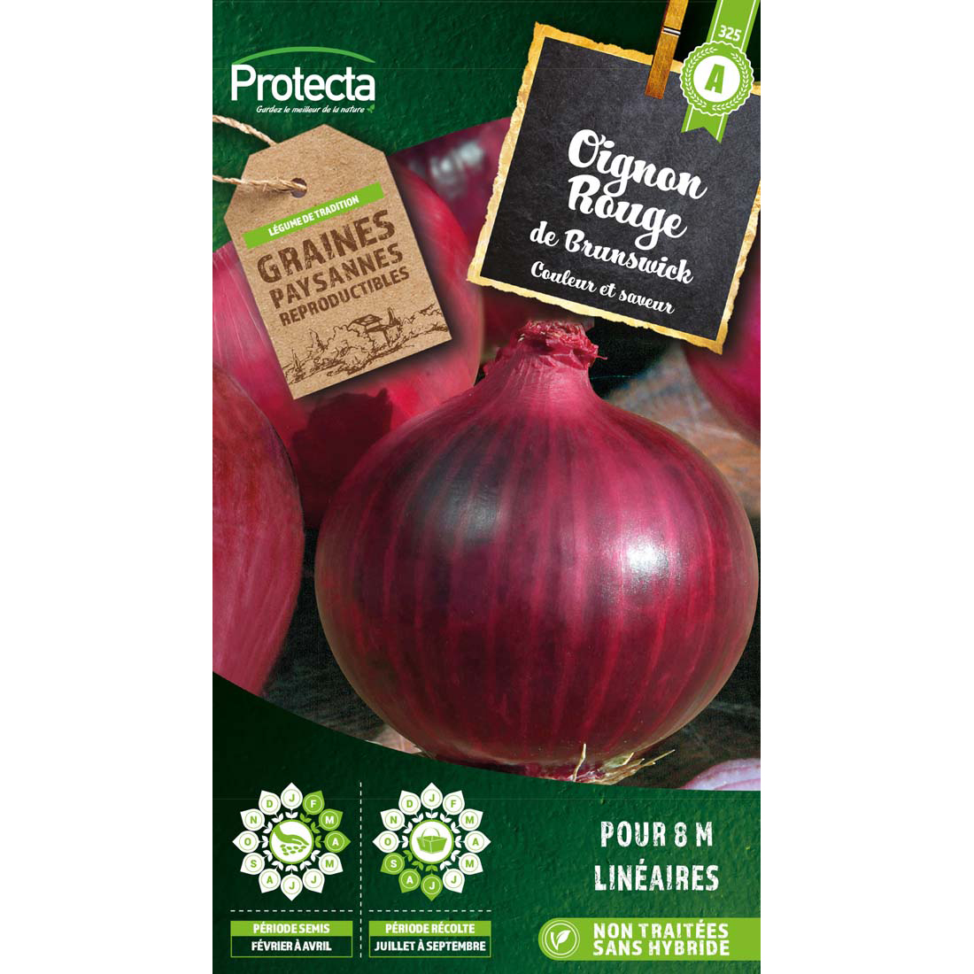 Oignon rouge de Brunswick sachet 4g