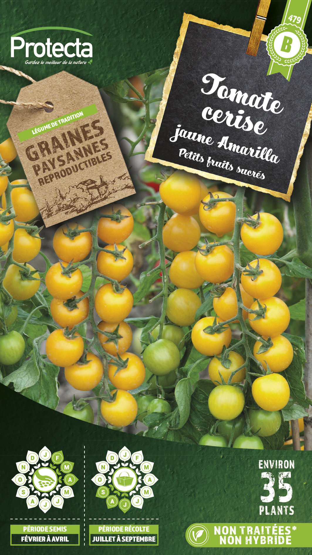 Tomate cerise jaune Amarilla sachet 0,2 g