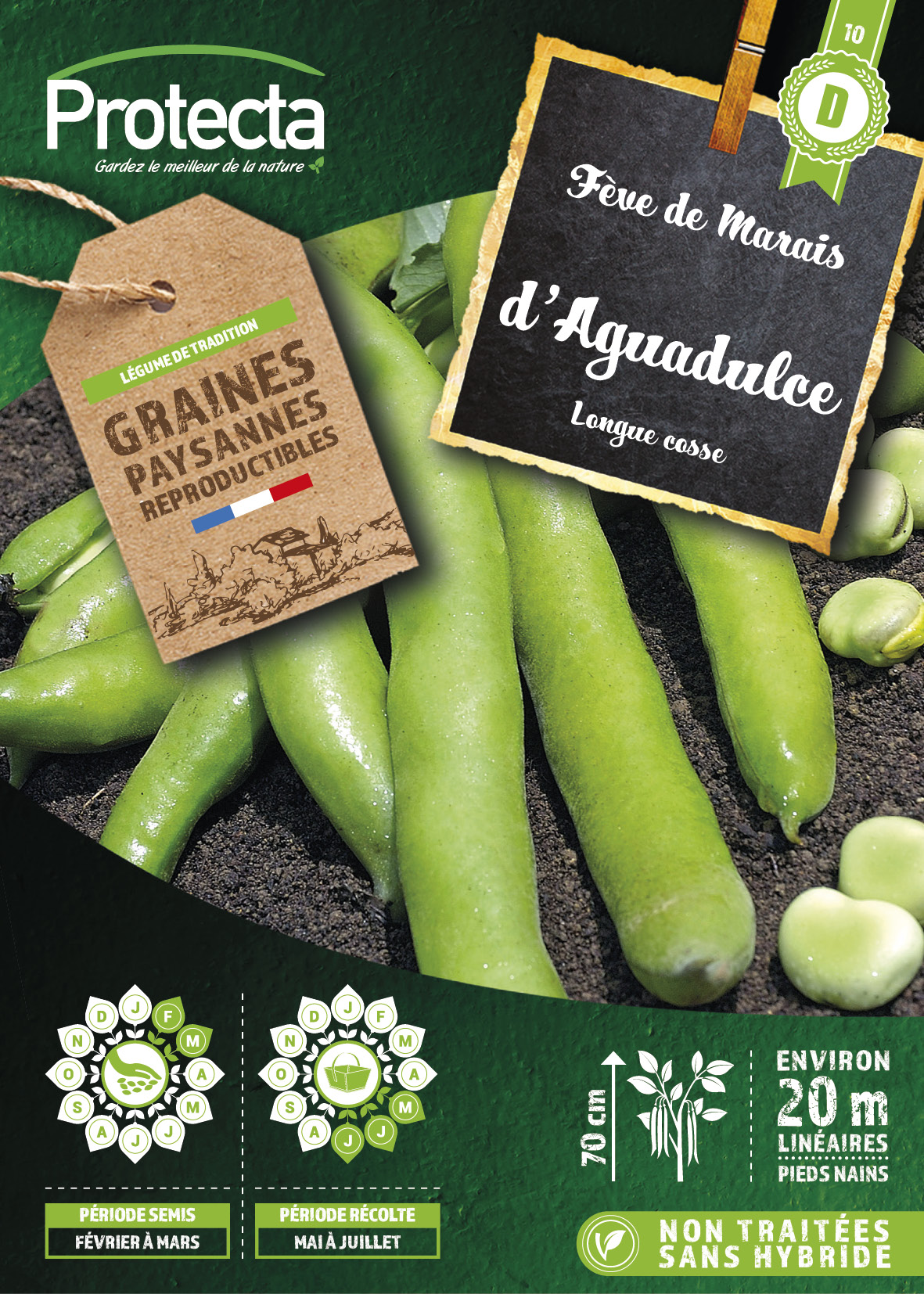 Fève Aguadulce à longue cosse Boîte 150g