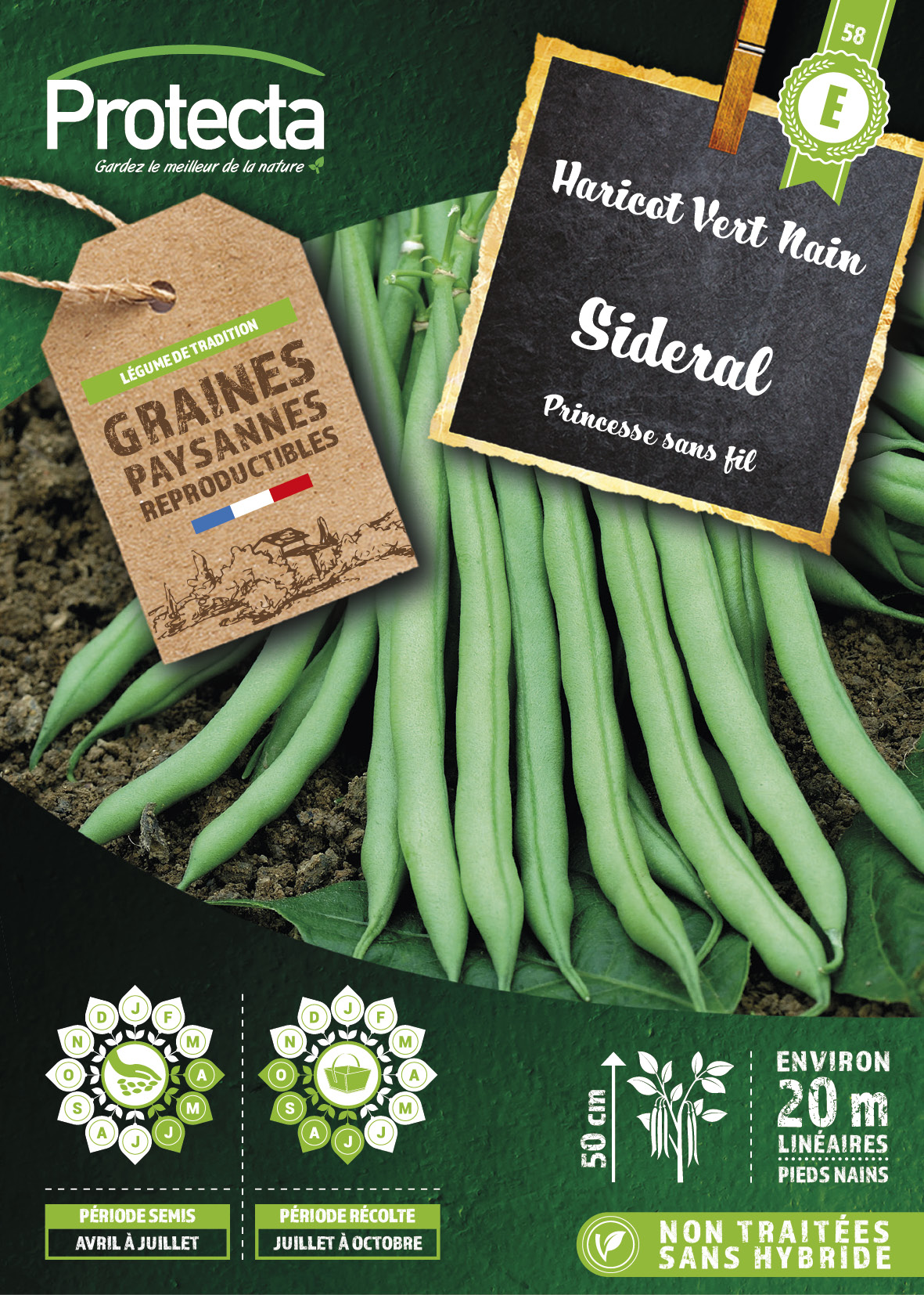 Haricot Nain Sideral-Bte 125g