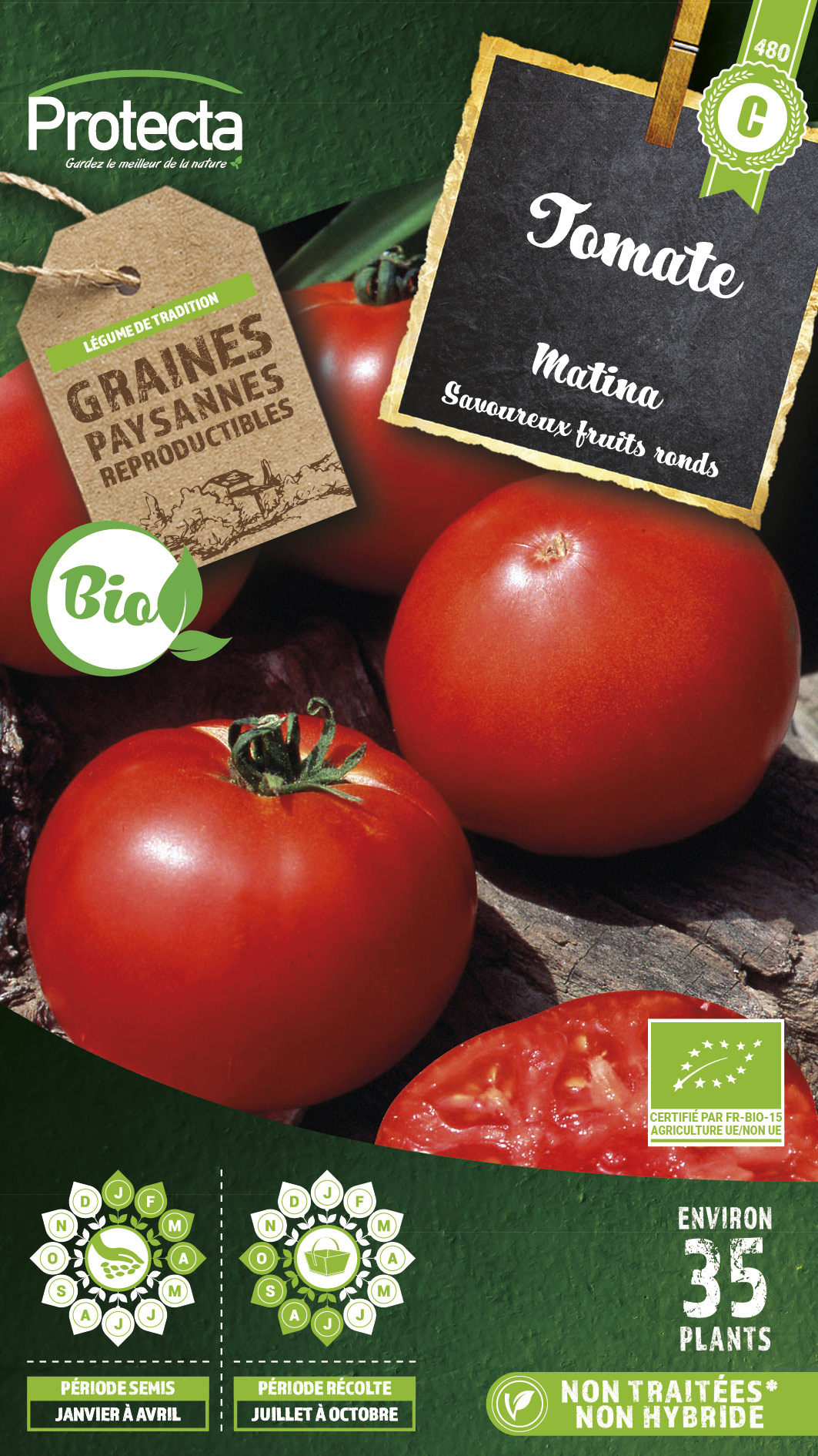 Tomate ronde Matina BIO sachet 0,2 g