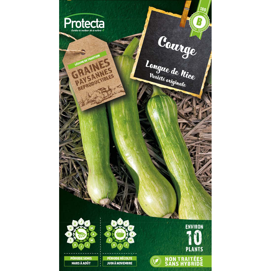 Courge musquée longue de Nice sachet 4 g