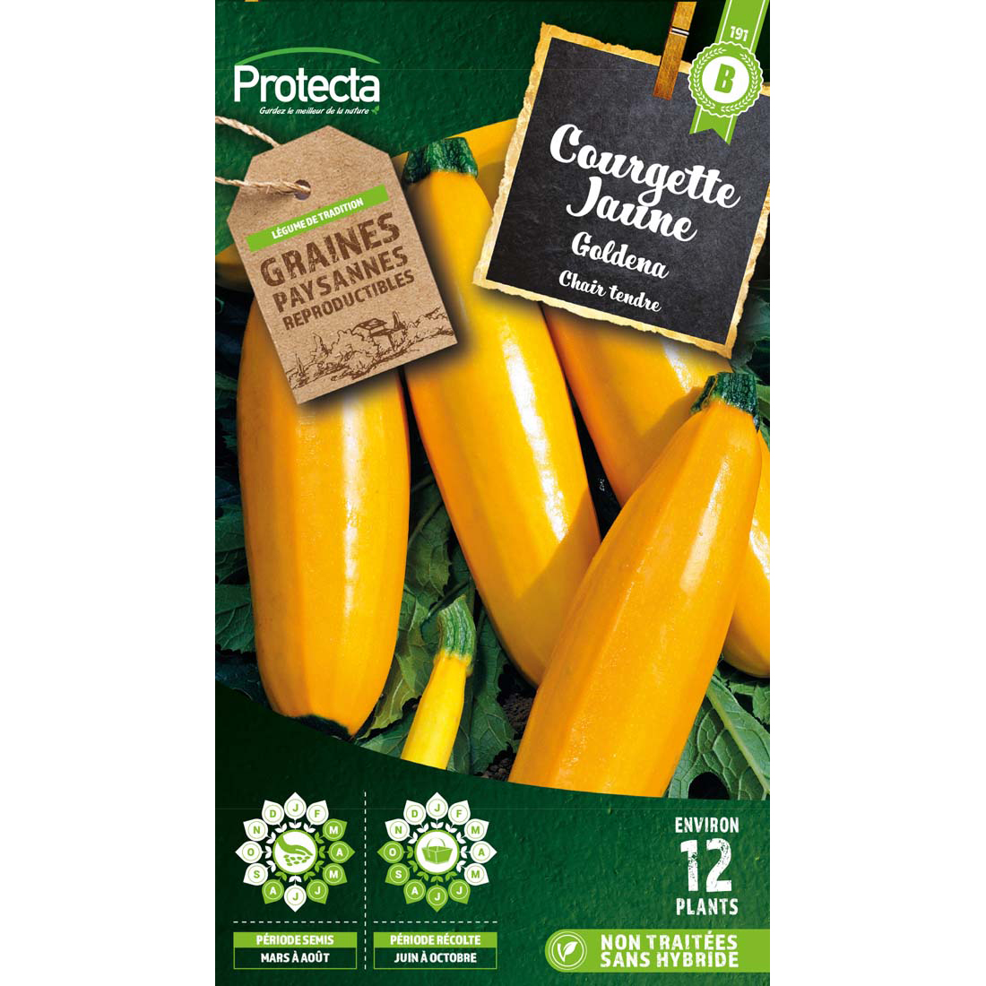 Courgette jaune Goldena sachet 3g