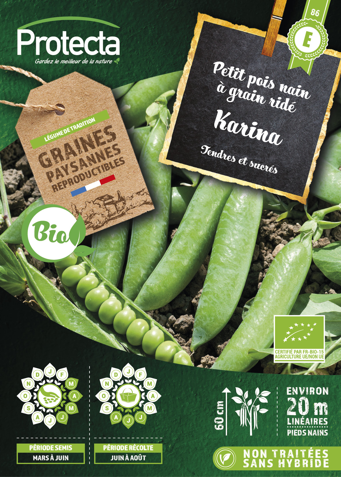 Pois Nain Karina Bio-Bte 150g