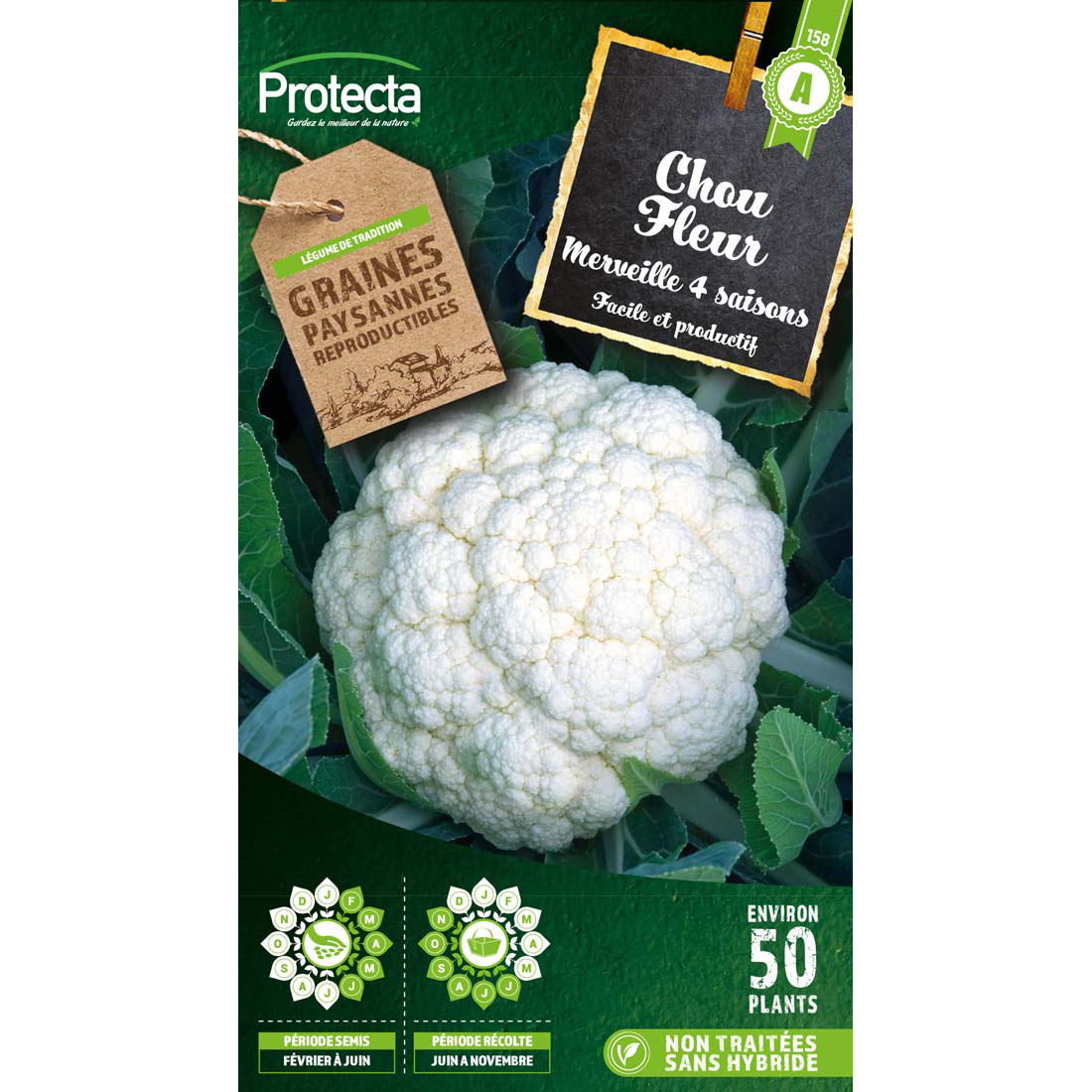 Chou Fleur Merveille de Toutes saisons sachet 1 g