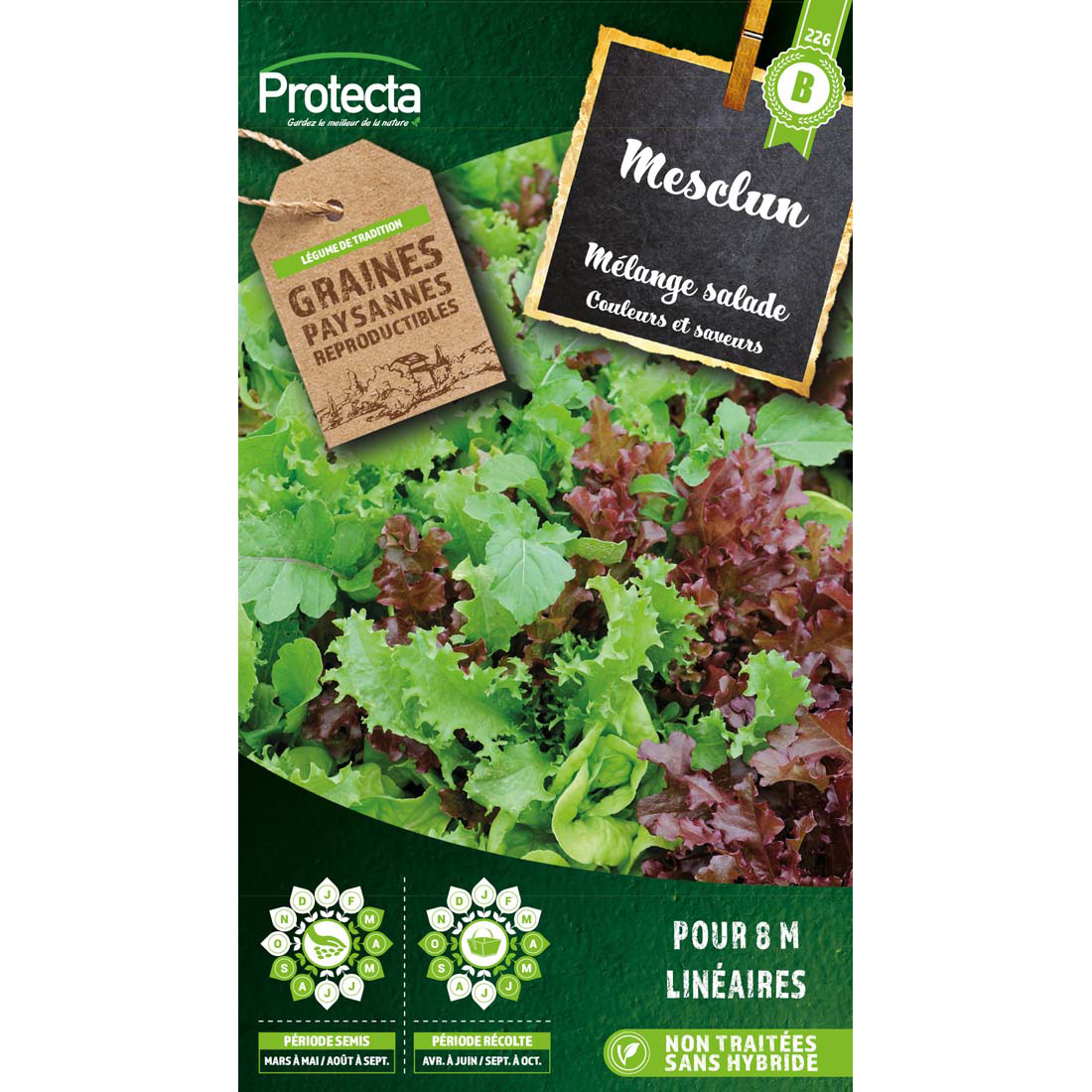 Mesclun salades en mélange sachet 4g