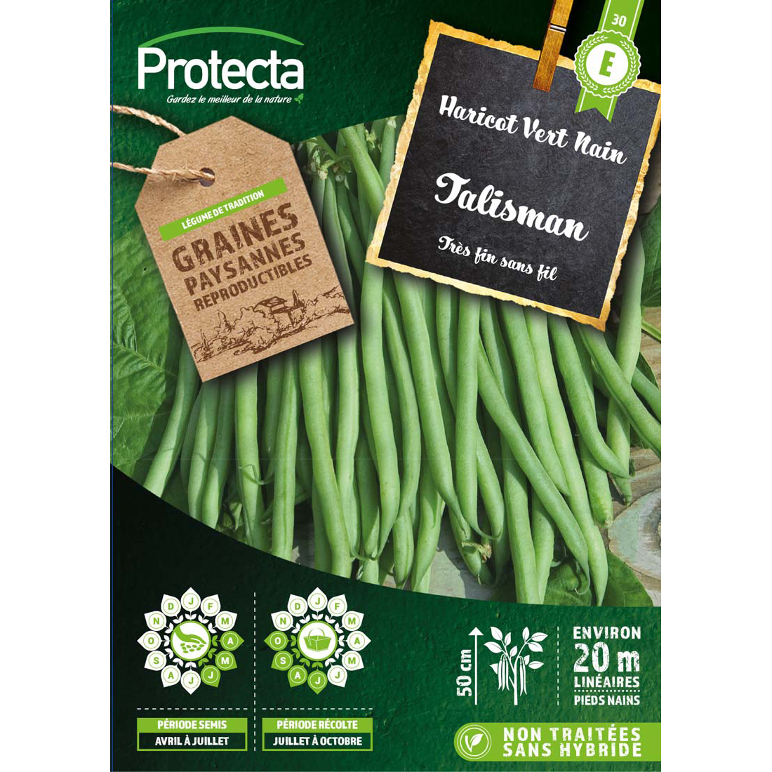 Haricot nain Talisman filet sans fil boite 125 g