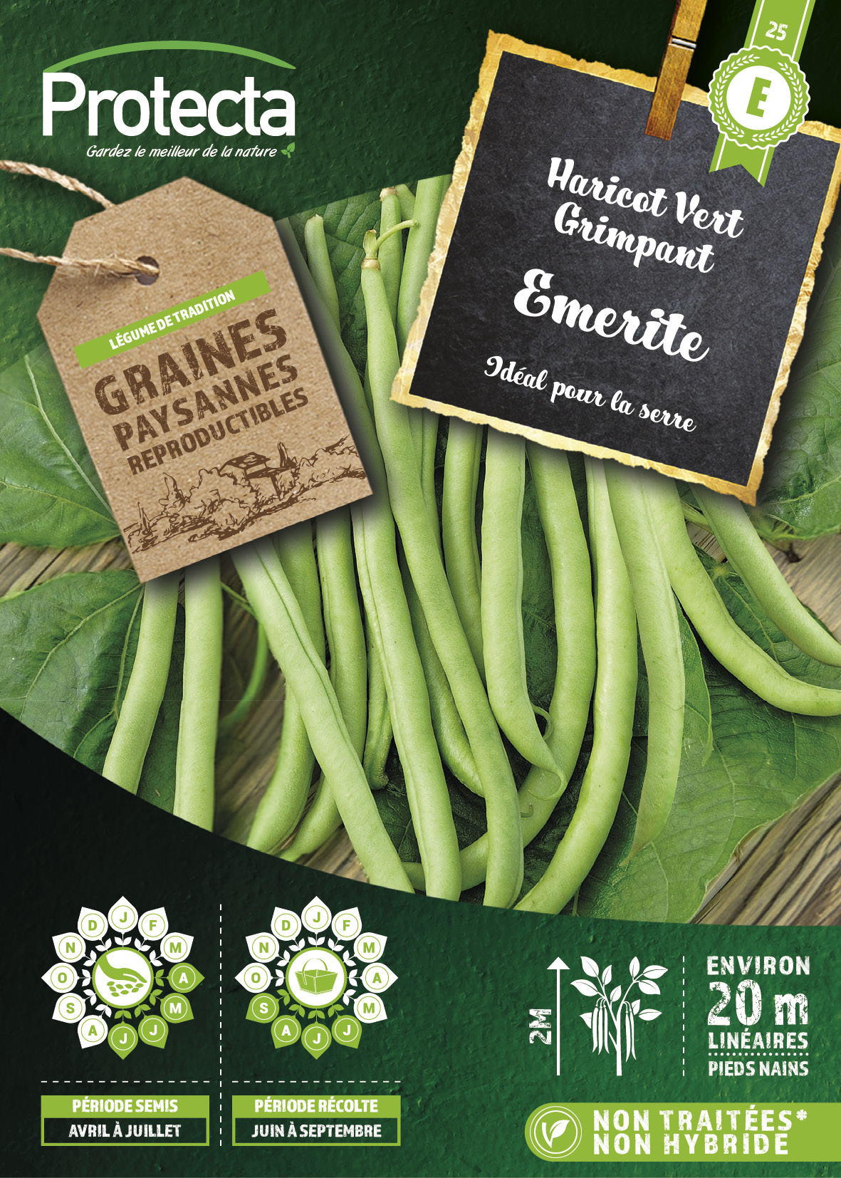 Haricot à rames Emerite boîte 50 g