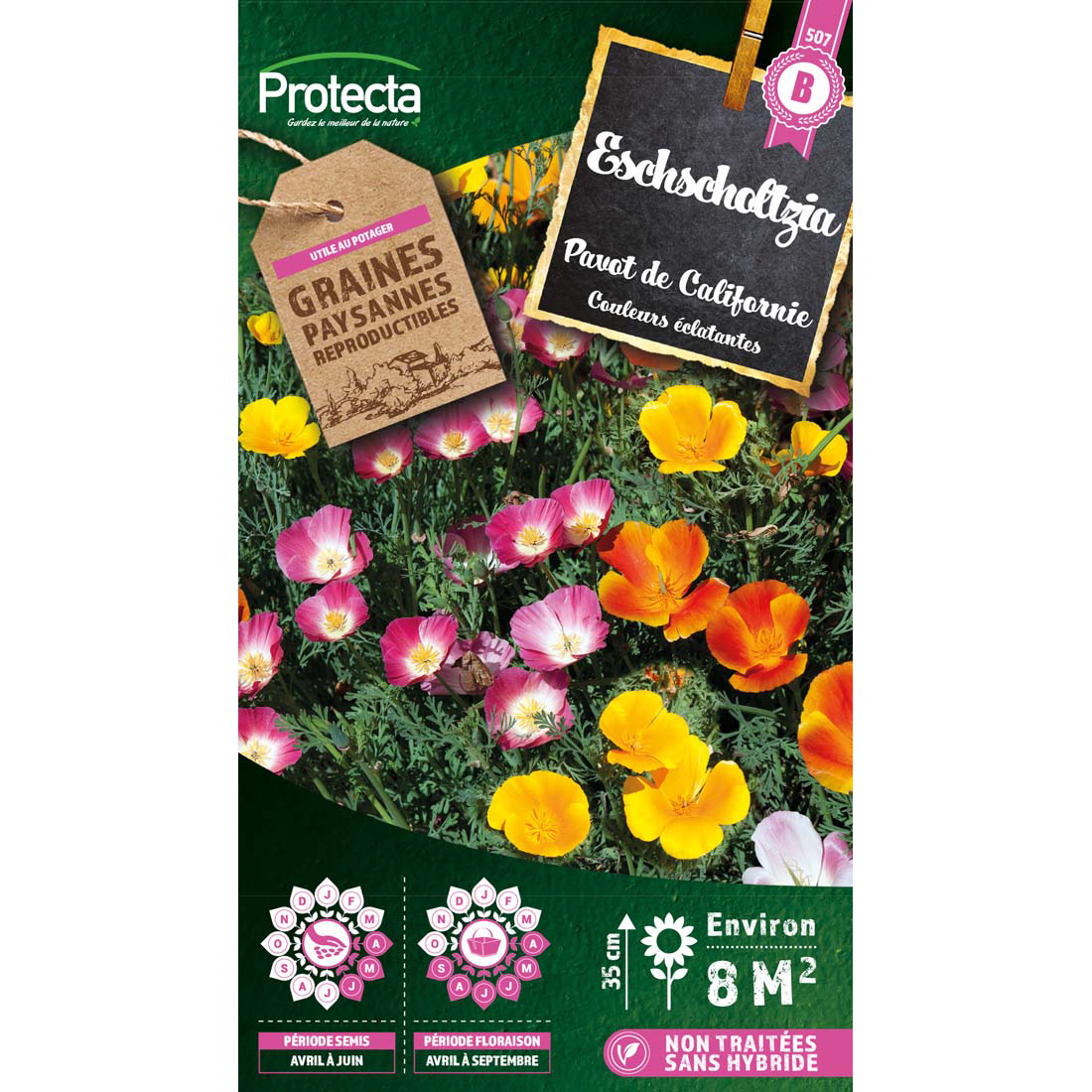 Eschscholtzia de Californie en mélange sachet 1 g