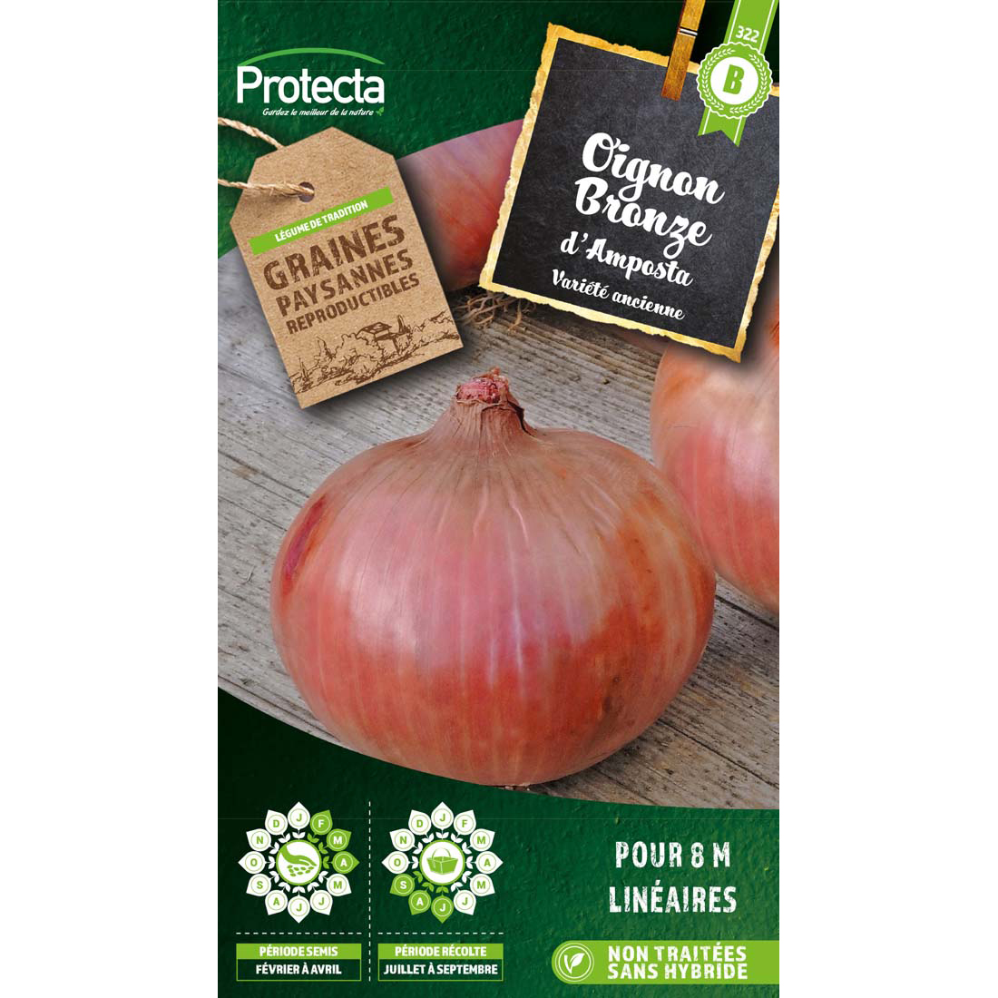 Oignon bronzé d'Amposta sachet 4g