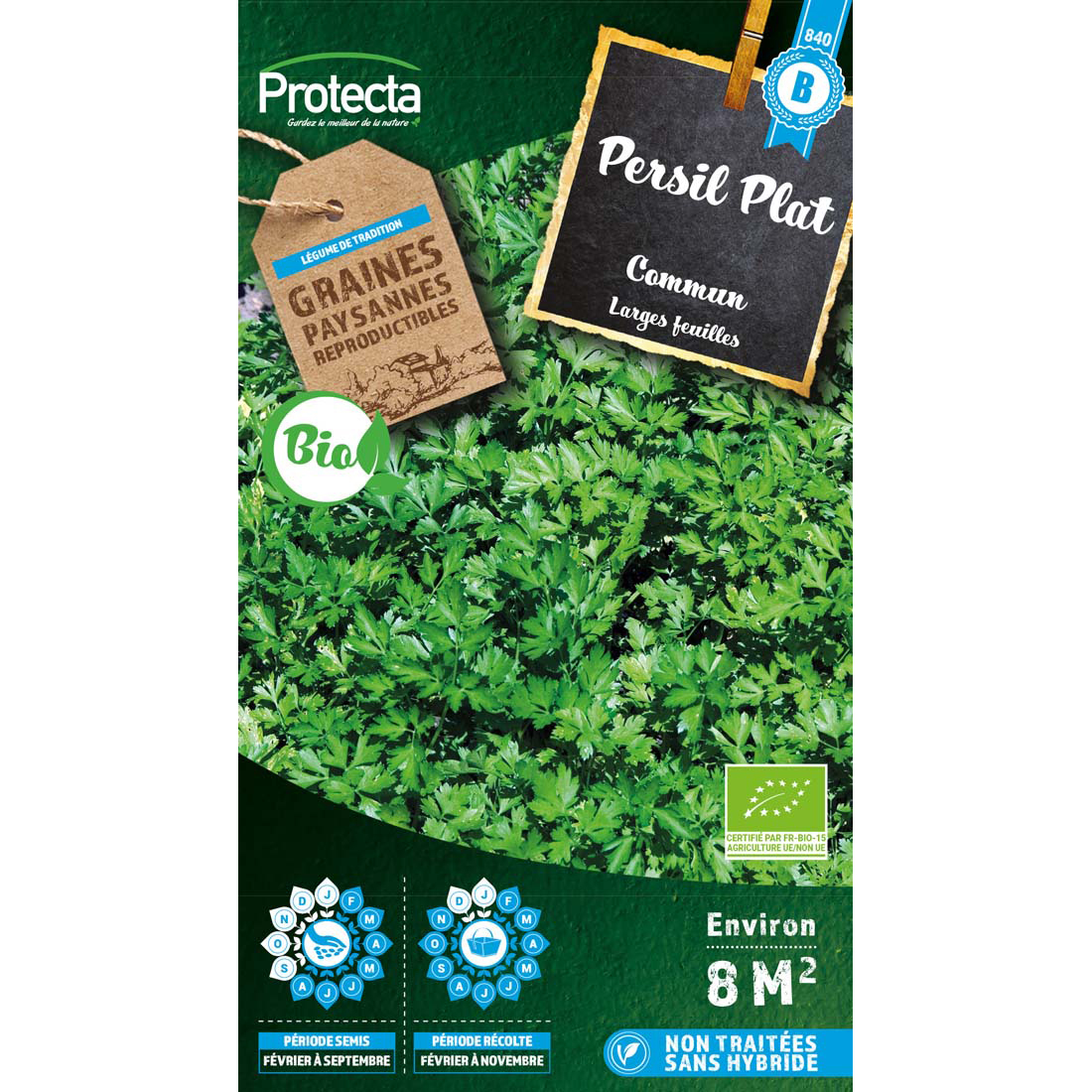 Persil plat commun BIO certifié FR-BIO-15 sachet 3 g